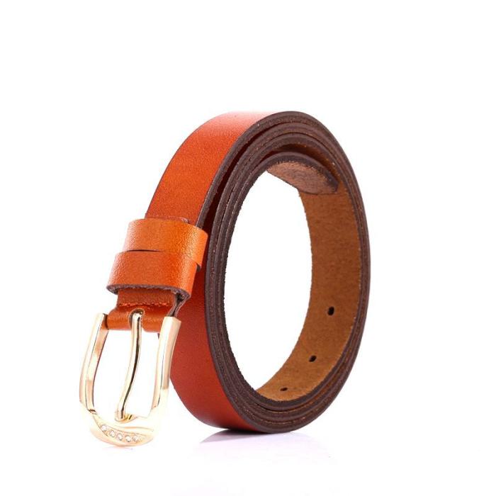 Mens Belts |  Men’s Brown Embossed Leather Adjustable Belt Accessories Belts