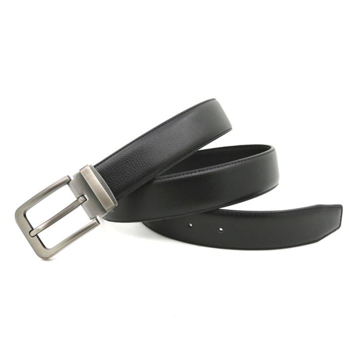 Mens Belts |  Reversible And Adjustable Smooth Blue And Tumbled Black Leather Belt Accessories Belts