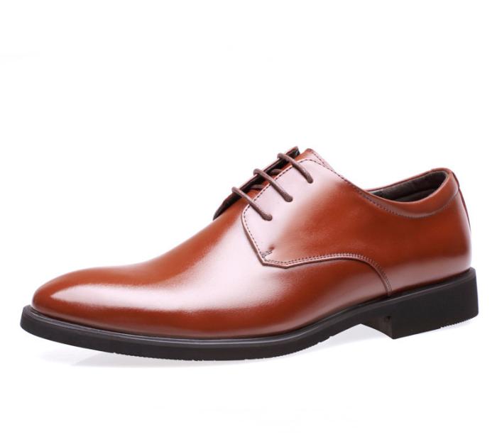 Mens Lace-Ups |  Men’s Polished Black Leather Oxford Shoe Lace-Ups Lace-Ups