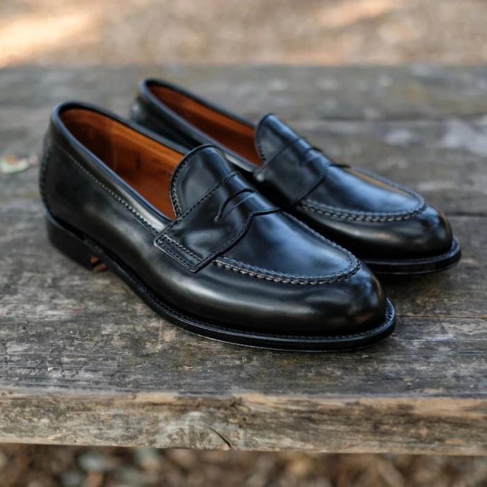 Mens Loafers |  Men’s Black Leather Penny Loafer Loafers Loafers