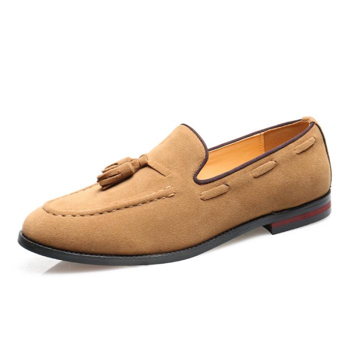 Mens Loafers |  Men’s Brown Nubuck Andrea Tassel Loafer Loafers Loafers