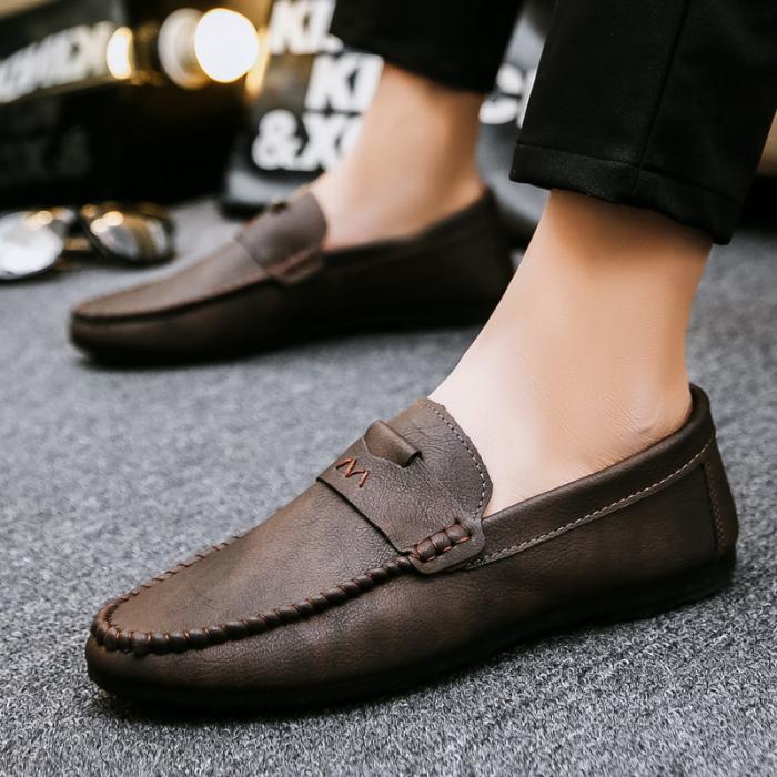 Mens Loafers |  Men’s Polished Brown Leather Penny Loafer Loafers Loafers