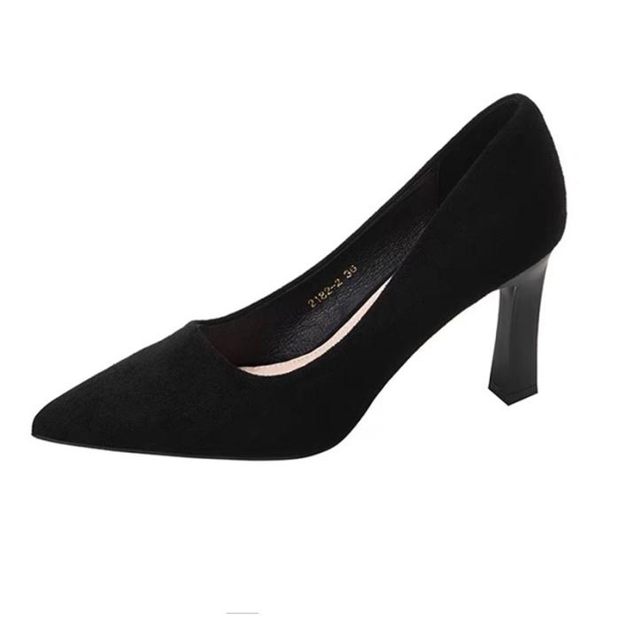 Womens Pumps & Heels |  Women’s Pink Suede Mid-Heel Pump Pumps & Heels Pumps & Heels