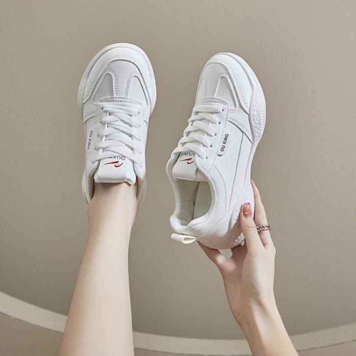 Womens Sneakers |  Women’s White Leather Dbs Oly Sneaker Shoes Sneakers